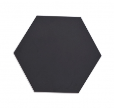 Carreau de mosaïque hexagonal autocollant en vinyle noir MOS200-S03
