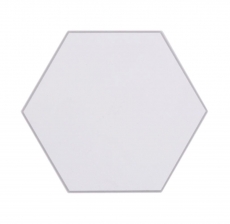 Carreau de mosaïque hexagonal autocollant en vinyle blanc MOS200-S01
