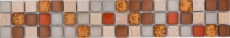 Pierre naturelle Bordure Plinthe décorative Verre Bordure mosaïque Plinthe décorative - MOS92-BO1109