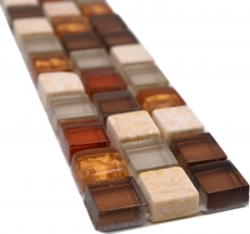 Pierre naturelle Bordure Plinthe décorative Verre Bordure mosaïque Plinthe décorative - MOS92-BO1109