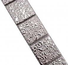 Mosaïque Borde Bordüre Argent Structure MOS16BOR-0207