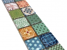 Mosaïque Borde Bordure mix Rétro Ornements aspect espagnol MOS18DBOR-1616