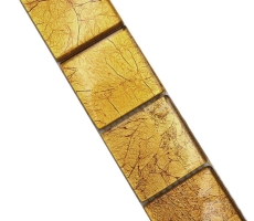 Mosaïque Borde Bordures Mosaïque de verre Structure or MOS120BOR-0786