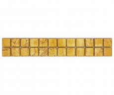 Mosaïque Borde Bordures Carreaux de verre Mosaïque or Structure MOS120BOR-0782