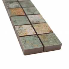 Mosaïque Borde Bordures Vintage 25 mix beige-brun-vert MOS18BOR-25CB