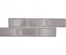 Mosaïque Bordures Metro gris pierre uni MOS26BORM-0202