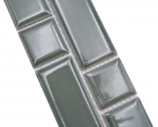 Mosaïque Bordures Metro uni pétrole mix MOS26BORWM-0218