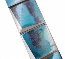 Mosaïque Borde Bordüre Mosaïque de verre aspect 3D bleu MOS88BOR-XB10