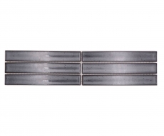 Mosaïque Bordures Bâtonnets gris moucheté brillant MOS24BOR-CS26