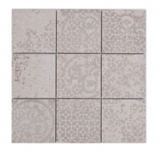 Mosaïque céramique beige mat aspect rétro Carreau de cuisine Miroir de salle de bain Paroi de douche MOS23-B5_f