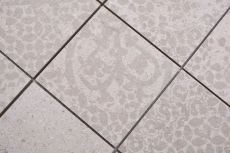 Mosaïque céramique beige mat aspect rétro Carreau de cuisine Miroir de salle de bain Paroi de douche MOS23-B5_f