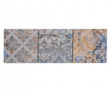 Bordure Borde Mosaïque mix fort multicolore mat aspect moquette carreau de mosaïque mur cuisine carrelage salle de bain mur douche MOS23BOR-95CV_f