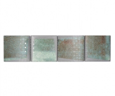 Bordure Borde Mosaïque vert brillant 3D aspect carreau de mosaïque mur cuisine miroir salle de bain mur douche MOS88BOR-XB20_f