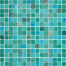 Mosaïque de verre Carreau de mosaïque mix turquoise vert cuivre brillant aspect piscine Carreau de mosaïque mur cuisine carrelage salle de bain mur douche MOS200-SMT_f