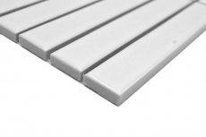 Motif main Mosaïque céramique bâtonnets Modern Art blanc brillant MOS24-S10_m