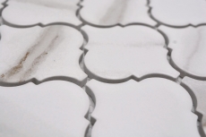 Motif main Mosaïque céramique Florentine Calacatta Vintage blanc gris-brun mat MOS13-0204_m