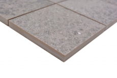 Échantillon manuel Céramique Carreau de mosaïque Grès cérame gris clair anthracite à motifs MOS23-G7_m