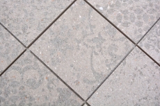 Échantillon manuel Céramique Carreau de mosaïque Grès cérame gris clair anthracite à motifs MOS23-G7_m