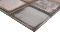 Motif à main Mosaïque de verre Carreau de mosaïque Retro Vinatage Ciment Style Pastel Gris Beige MOS88-S08_m