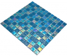 Échantillon manuel de mosaïque de verre carreau de mosaïque small flip flop irisé noir multicolore MOS65-S63_m