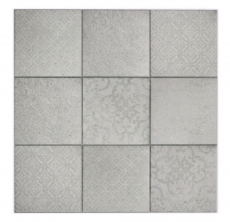 Motif manuel Tapis de mosaïque autocollant Vinyle Shabby Chic gris Ornament MOS200-SCELLO_m
