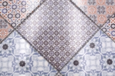 Motif à main Tapis de mosaïque autocollant vinyle rétro style maison de campagne MOS200-S1404_m