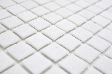 Échantillon manuel de mosaïque de verre Carreau de mosaïque blanc II MOS200-A02_m