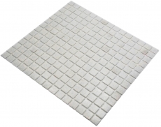 Échantillon manuel Mosaïque de verre Mosaïque de piscine Blanc ancien Gris clair Cream MOS200-A03_m