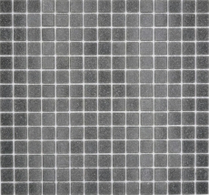 Échantillon manuel Mosaïque de verre Mosaïque de piscine Gris optique basalte gris foncé MOS200-A09_m