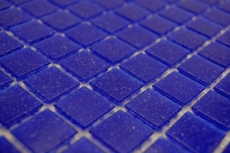 Échantillon manuel Mosaïque de verre Mosaïque de piscine Bleu outremer Bleu foncé Spots MOS200-A20_m