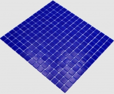 Échantillon manuel Mosaïque de verre Mosaïque de piscine Bleu outremer Bleu foncé Spots MOS200-A20_m