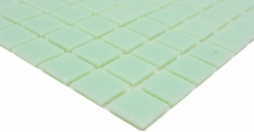 Échantillon manuel Mosaïque de verre Mosaïque de piscine Mosaïque de natation Vert clair Vert pastel Spots MOS200-A21_m