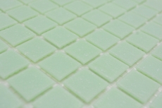 Échantillon manuel Mosaïque de verre Mosaïque de piscine Mosaïque de natation Vert clair Vert pastel Spots MOS200-A21_m
