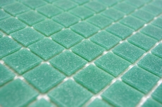 Échantillon manuel Mosaïque de verre Mosaïque de piscine turquoise vert Spots MOS200-A63_m