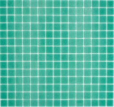 Échantillon manuel Mosaïque de verre Mosaïque de piscine turquoise vert Spots MOS200-A63_m