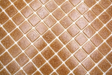 Échantillon manuel de mosaïque de verre Carreau de mosaïque brun Spots MOS200-A34_m