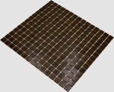 Échantillon manuel de mosaïque de verre Carreau de mosaïque brun foncé Spots MOS200-A36_m