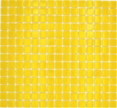 Échantillon manuel de mosaïque de verre Carreau de mosaïque jaune MOS200-A90_m