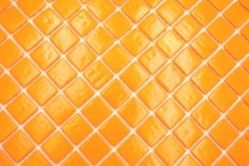 Échantillon manuel de mosaïque de verre Carreau de mosaïque orange MOS200-A92_m