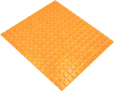 Échantillon manuel de mosaïque de verre Carreau de mosaïque orange MOS200-A92_m