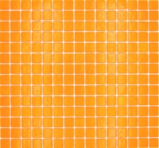 Échantillon manuel de mosaïque de verre Carreau de mosaïque orange MOS200-A92_m