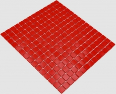 Échantillon manuel de mosaïque de verre carreau de mosaïque rouge MOS200-A96_m