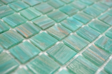 Motif main Mosaïque de verre Vert Turquoise Cuivre changeant MOS230-G65_m