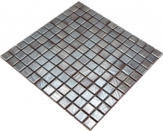 Jasba Senja Pure Mosaïque Céramique Grès cérame wengé métallique brillant aspect métal Cuisine Salle de bains Douche MOSJB27 1 tapis