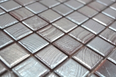 Jasba Senja Pure Mosaïque Céramique Grès cérame wengé métallique brillant aspect métal Cuisine Salle de bains Douche MOSJB27 1 tapis