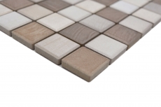 Jasba Senja Pure Mosaïque Céramique Grès cérame wood-mix mat aspect bois Cuisine Salle de bains Douche MOSJB05 1 tapis