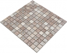 Jasba Pattern Mosaïque Céramique Grès beige-brun mat aspect rétro Cuisine Salle de bains Douche MOSJBPV01 1 tapis