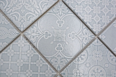 Jasba Clara mosaïque céramique grès country green brillant aspect rétro cuisine salle de bain douche MOSJBC136 1 tapis