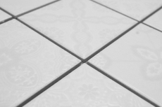 Jasba Clara mosaïque grès cérame iceland white brillant aspect rétro cuisine salle de bain douche MOSJBC139 1 tapis