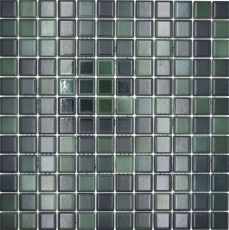 Jasba Agrob Buchtal Fresh Mosaïque Céramique Grès cérame forest green mix brillant Cuisine Salle de bains Douche MOSJBF216 1 tapis